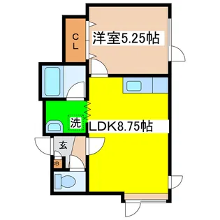 ハイツ幸【2階】の間取り