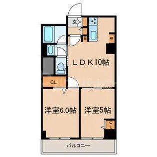マンションかねき【6階】の間取り