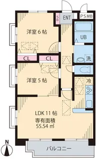 ルネ シェスタ【3階】の間取り