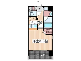 ルービンス観音III【11階】の間取り