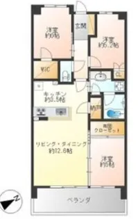 プラウド宇都宮【11階】の間取り
