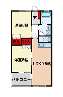 ペットビレッジ大佐野【2階】の間取り