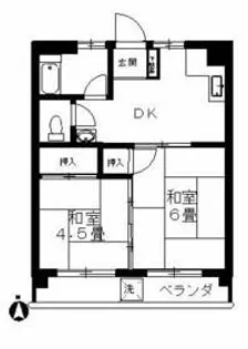 丸山コーポ【5階】の間取り