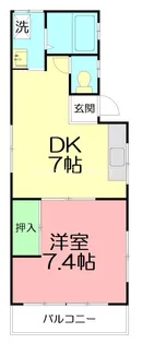 アイリス【2階】の間取り