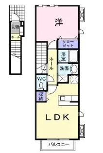 クレメントA【2階】の間取り