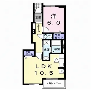 岡山県笠岡市笠岡【アパート】の間取り