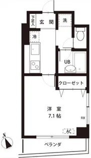 レジデンス千駄木【2階】の間取り