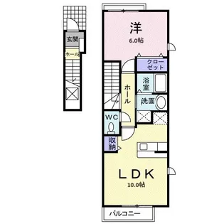 トリアングル ビレッジ【2階】の間取り