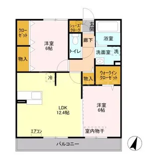 埼玉県さいたま市北区吉野町1【アパート】の間取り