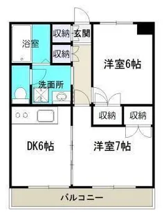クレセールハイム2号館【1階】の間取り