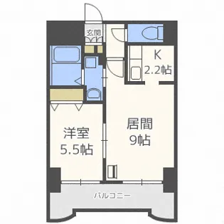 ティアラ資生館【11階】の間取り