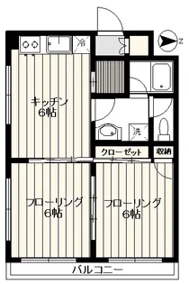 コスモ落合【3階】の間取り