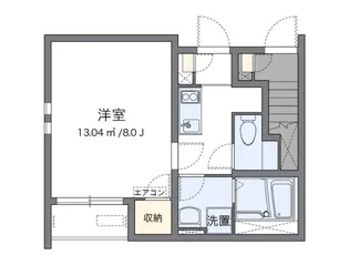 兵庫県神戸市東灘区本山北町6【アパート】の間取り