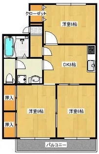 セジュール高崎A棟【2階】の間取り