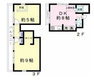 西田コーポ【2階】の間取り