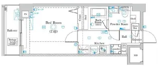 AZEST千住大橋【7階】の間取り