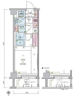 東京都北区堀船2【マンション】の間取り