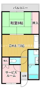 ガーデンハイツビイ【1階】の間取り