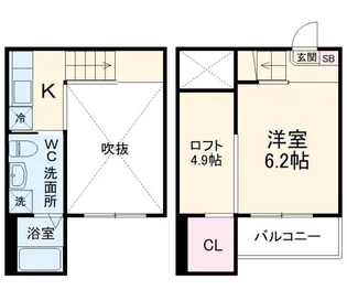 CASA LARGO【2階】の間取り
