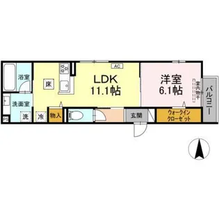 D-roomコサコ【1階】の間取り