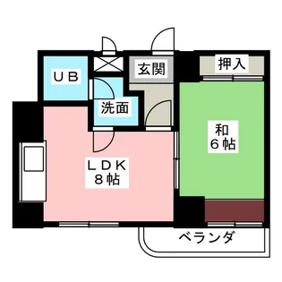 中京第3ビル【5階】の間取り