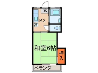 天神町スカイライト【2階】の間取り
