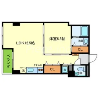 1SLDKの間取り画像