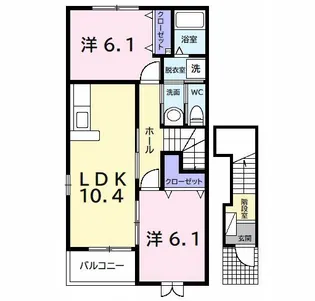 レスポアール A【2階】の間取り