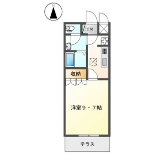 フラワーハイツ龍ヶ崎【1階】の間取り
