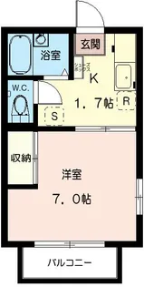 ドミールK No.2【1階】の間取り