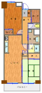 紫塚メゾン【4階】の間取り