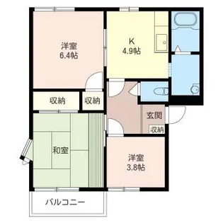 第一セキセイハイツ A【1階】の間取り