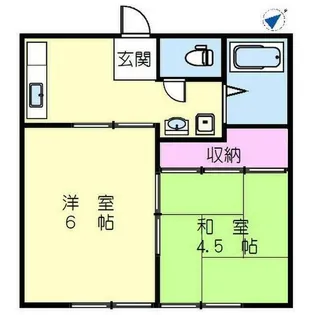 コーポ愛甲【2階】の間取り