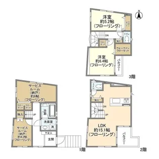 千葉県市川市相之川1【一戸建】の間取り