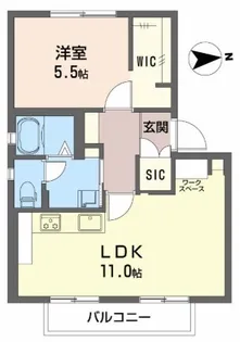 フレグランスホワイトハーベスト【2階】の間取り