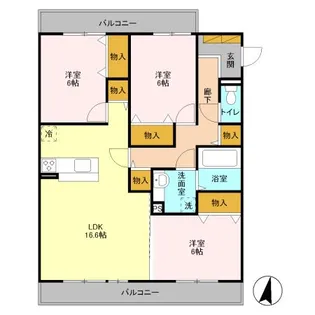 グランオッツ【3階】の間取り