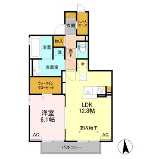 ポワール A【1階】の間取り