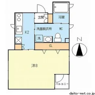 BECK元住2【3階】の間取り