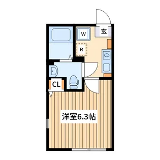 カサ・ソラールさがみ野【2階】の間取り