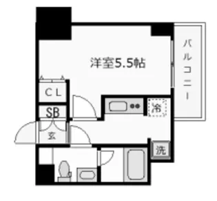 AZEST北千住【9階】の間取り
