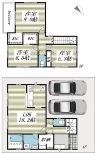 埼玉県鶴ヶ島市大字藤金【一戸建】の間取り
