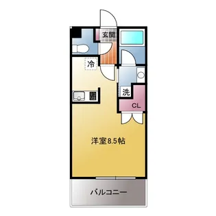 ソレアード武蔵野【1階】の間取り