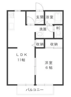 ビーラインしらい【2階】の間取り