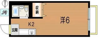 東京都杉並区方南1【アパート】の間取り