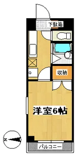 アルカディア二日町【3階】の間取り