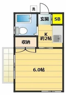 第3赤坂ハイツ【1階】の間取り