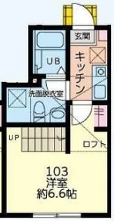 東京都八王子市子安町2【アパート】の間取り