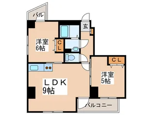 パルテ-ル【4階】の間取り