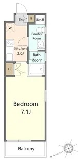 カサデリック【4階】の間取り