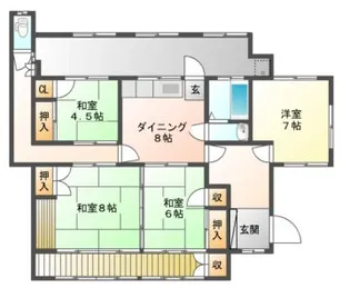 岐阜県可児市今渡【一戸建】の間取り